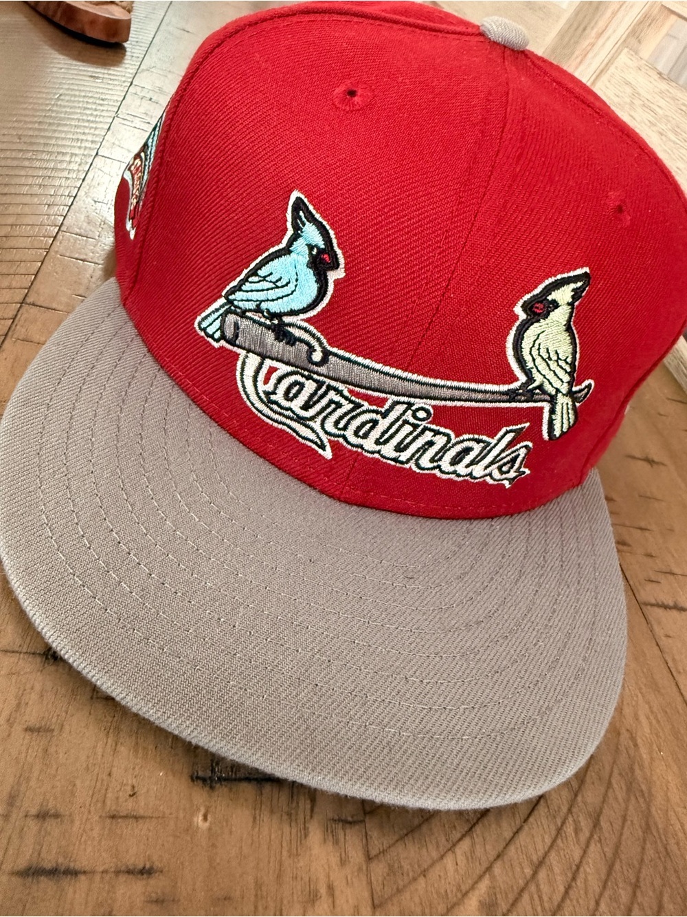 New Era Cardinals Two-Tone Red and Gray Fitted Hat